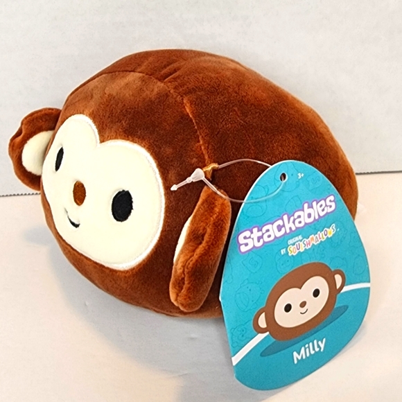 MILLY 🐵 Monkey Mini Stackable Original Squishmallow by Kelly Toy ☆》NWT《☆ - Picture 2 of 9